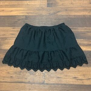 Madewell Black Mini Skirt Womens L Elastic Waist